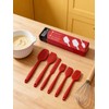 6 Pieces Silicone Spatula Set - Heavy Duty Kitchen Cooking