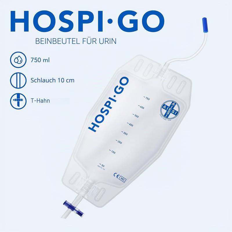 AIESI Bag for Urina Gamba with Tap Urine Bag (Conf.