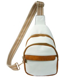 Vpoofree Sling Bag for Women Crossbody Chest Purses with Adjustable Guitar Strap,Small Trendy Cross Body Over Shoulder Bag for Ladies Travel Shopping Work Daily