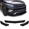 FINDAUTO Universal 3PCS Front Bumper Lip Chin Spoiler Wing Body