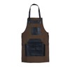 Tanner london Professional Canvas Apron, Multiple Colours,Leather Pockets, Adjustable Straps (Brown)