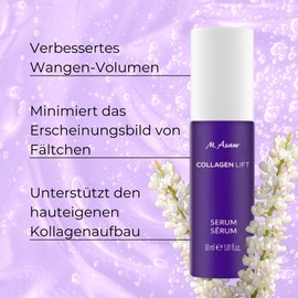 M. Asam Collagen Lift Serum (30ml) - Collagen Gesichtsserum für sofortige Straffung mit Langzeiteffekt, Fördert die Kollagensynthese für schneller sichtbare Ergebnisse, vegane Gesichtspflege
