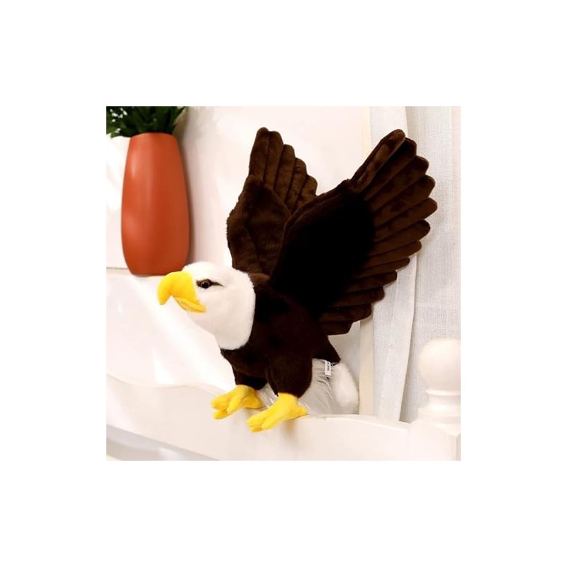 Adorable Bald Eagle Plush Toy - Stuffed Animal with Bendable