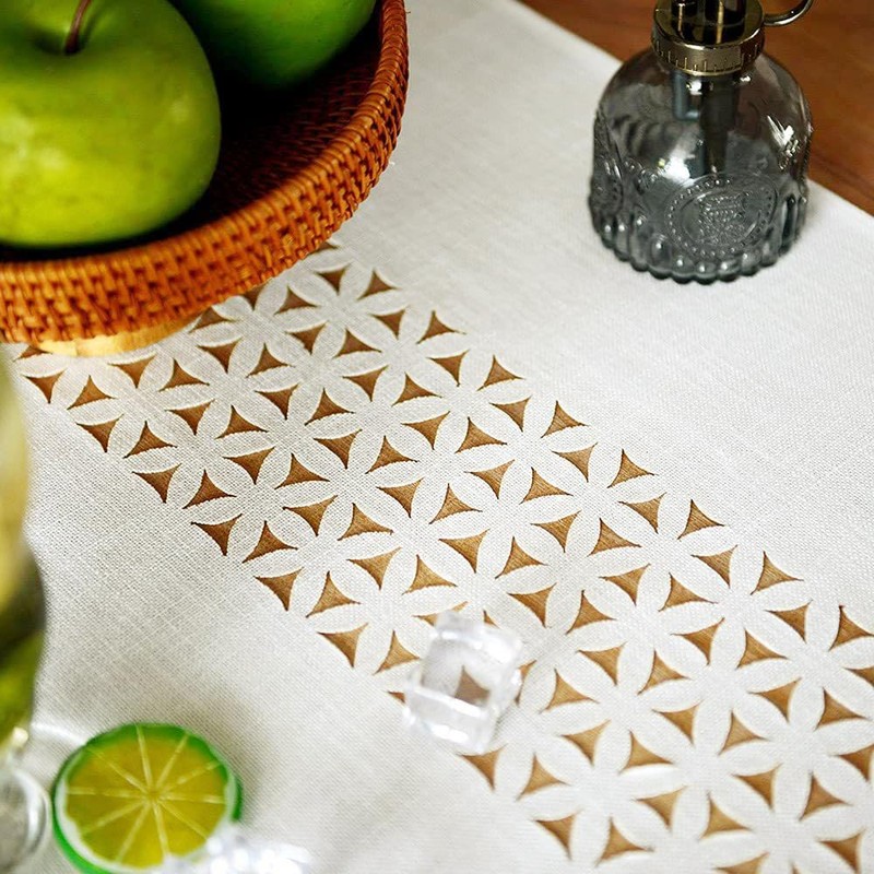 Aomiro Table Runner, Nordic Table Center Cross, Stylish, Table Runner,