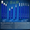 S&R Chisel, Pin Punch and Center Punch Set, 12-Piece Set,
