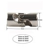 2 Pack Universal Joint Shaft Coupler Coupling Steering Connector for