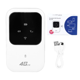 4G LTE Portable WiFi Router 150Mbps High Speed 2400mAh USB Rechargeable 4G WiFi Mobile Wireless Router for Travel Outdoor