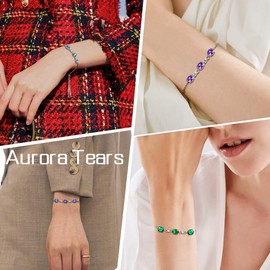 Aurora Tears Jewellery Moon Birthstone Necklace / Earrings, 925 Sterling Silver Pendant, Birthstone, Gift for Girls and Women, Bracelets, March