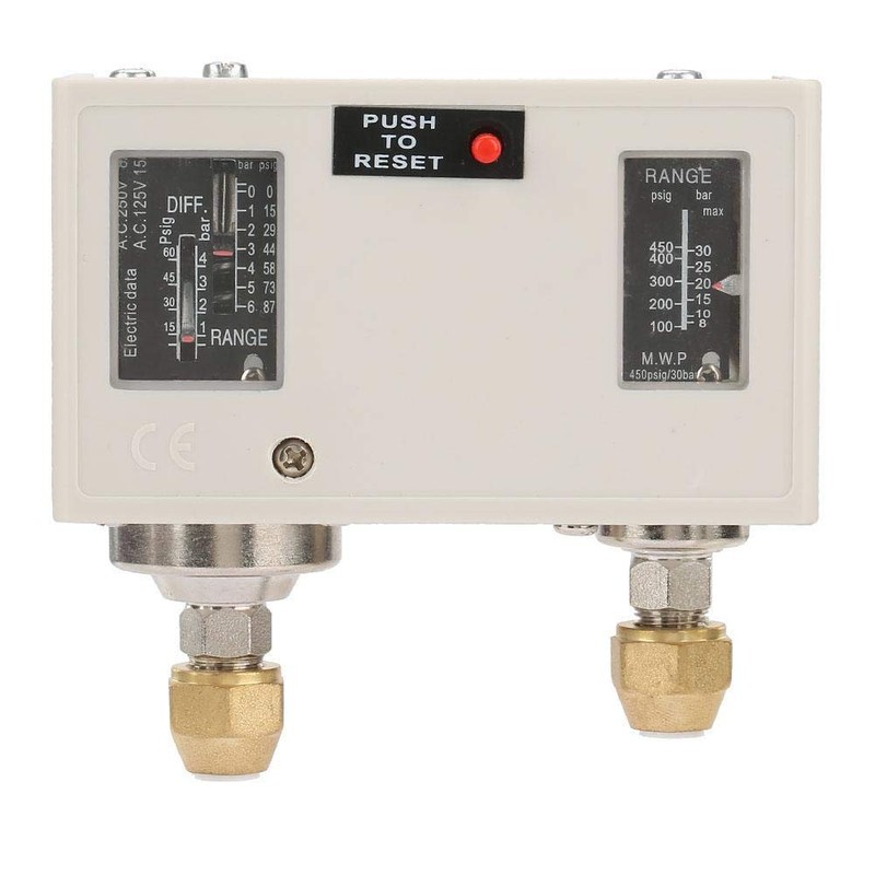 R1 / 4 "Dual Pressure Control Switch, 250V 15A Electronic
