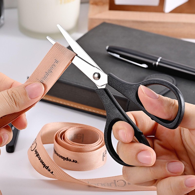 2Pcs Medium Scissors, Safety Scissors with Cap, Craft Shears for