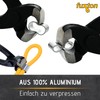 fuxton 25 x Professional Rope Clamps 6 mm Aluminium Choke