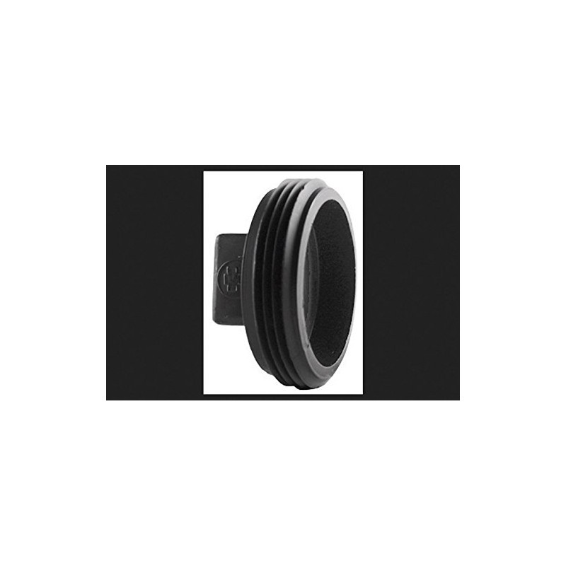Charlotte Pipe Cleanout Plug Abs/Dwv 2-1/2" Black