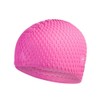 Speedo Unisex Bubble Active+ Swimming Cap | Textured Design, Pink/Purple,