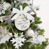 Uposao Transparent Christmas Decoration with Feather Ball, A Piece of