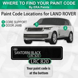 ERA Paints 697/PNF - Java Black Mica for LAND ROVER Exact Match Automotive Touch Up Paint Spray - Pro Kit