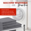 HOME ACE Non Iron Percale Standard Pillowcases 2 Pack Grey,