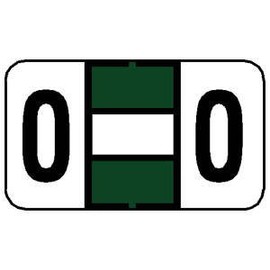 15/16" H x 1-5/8" W Dark Green Jeter 15/16" Ringbook Alpha Label 'O' (240/Pack) - TBBS-61535