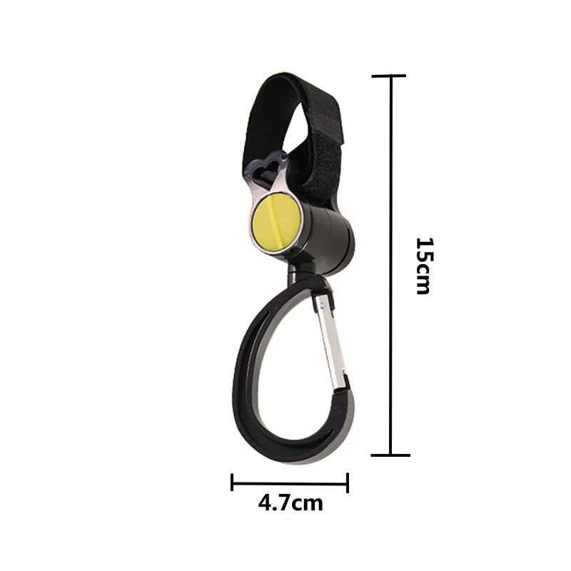 SHULLIN Set of 2 Multi Hooks, Velcro Closure, 360 Degree