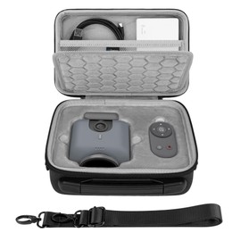 Geekria Carrying Case Compatible with XbotGo, Chameleon Hard Shell Protective Cover Travel Bag (Dark Gray)