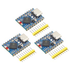 Binghe Pack of 3 ESP S3 Mini Development Board, ESP-32-S3-Zero Mini Module Based on ESP-32-S3FH4R2 Dual-Core Processor 240MHz Clock Frequency Supports 2.4GHz WiFi Bluetooth Compatible with Arduino