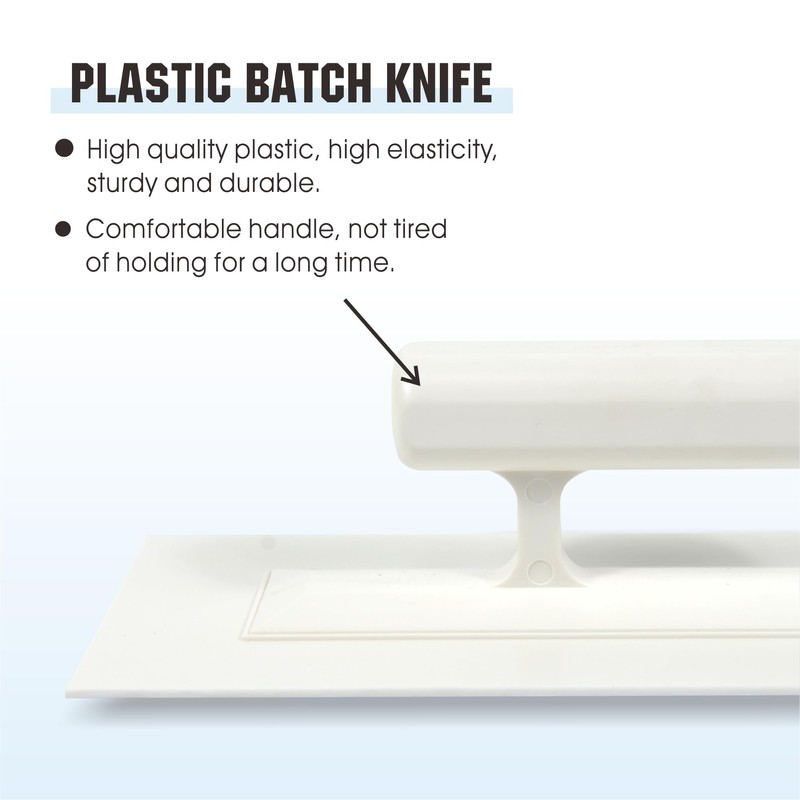 Nichiyo Plastic Trowel Kit 3 Piece Round&Square&Tipped End Finishing Trowels