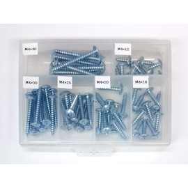 [M4x12-M4x40] Truss Head Tapping Screws Set of 10 (A Shape) Uniqlo [M4x12, M4x16, M4x20, M4x25, M4x30, M4x40]