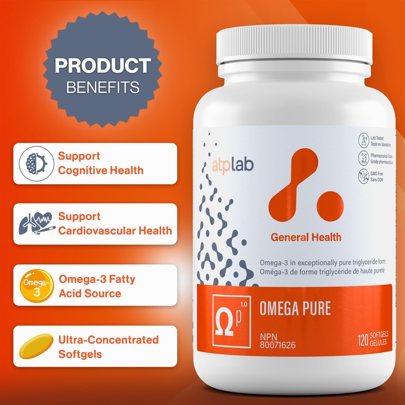 ATP LAB - Omega Pure 120 Softgels - Omega 3