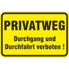 Private Way Passage and Passage Prohibited Sign 400 x 600