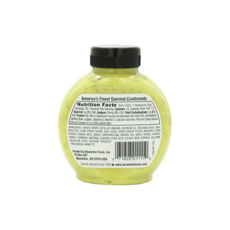 Inglehoffer Creamy Dill Mustard with Lemon & Capers, 9.75 Ounce