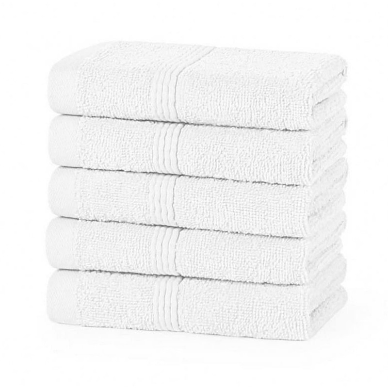 DARWEN STAR 100% Cotton 12 pcs Face Cloth, Highly Absorbent