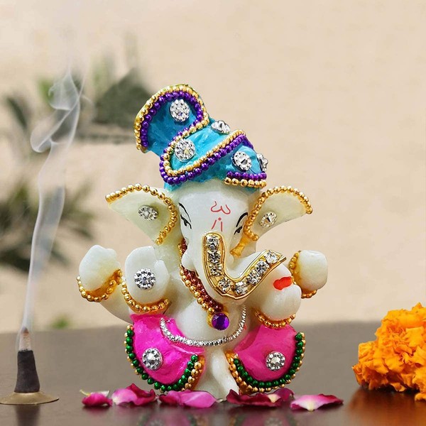 Karigaari India Premium Ganesha Murti Idol for Home Temple Office