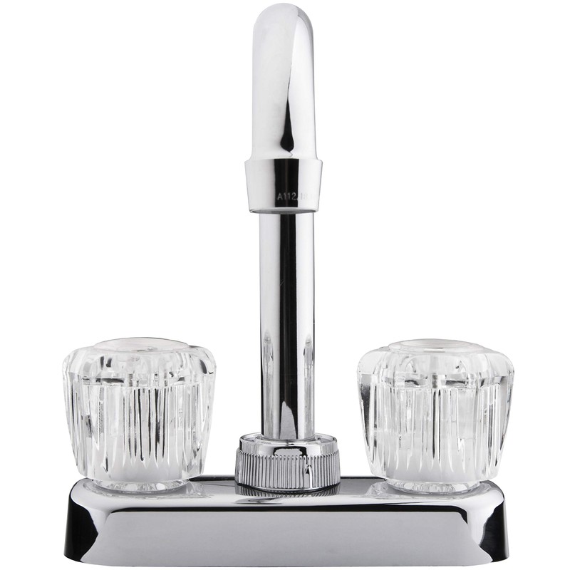 Dura Faucet DF-PB150A-CP RV Swivel Bar Faucet with Clear Acrylic