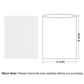 Shrink Wrap Bags,200 Pcs 4x6 Inches Clear PVC Heat Shrink Wrap for Packagaing Soap,Bath Bombs,Candles,Jars and Homemade DIY Projects