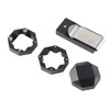 Aluminum Cue Chalk Holder Clip Octagon Universal 3 Layers Billiard