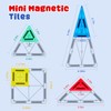 Gemmicc 58 PCS Mini Magnetic Tiles, Travel Magnet Construction Toys