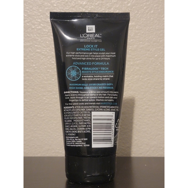 L'Oréal Lock it Extreme Style Gel 24 Hr Gravity-Defy High