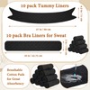 Wesnoy 20 Pack Cotton Tummy Liners and Bra Liners Set