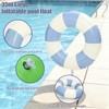 4Pcs Inflatable Pool Float for Adults 31 Inch Classic Striped