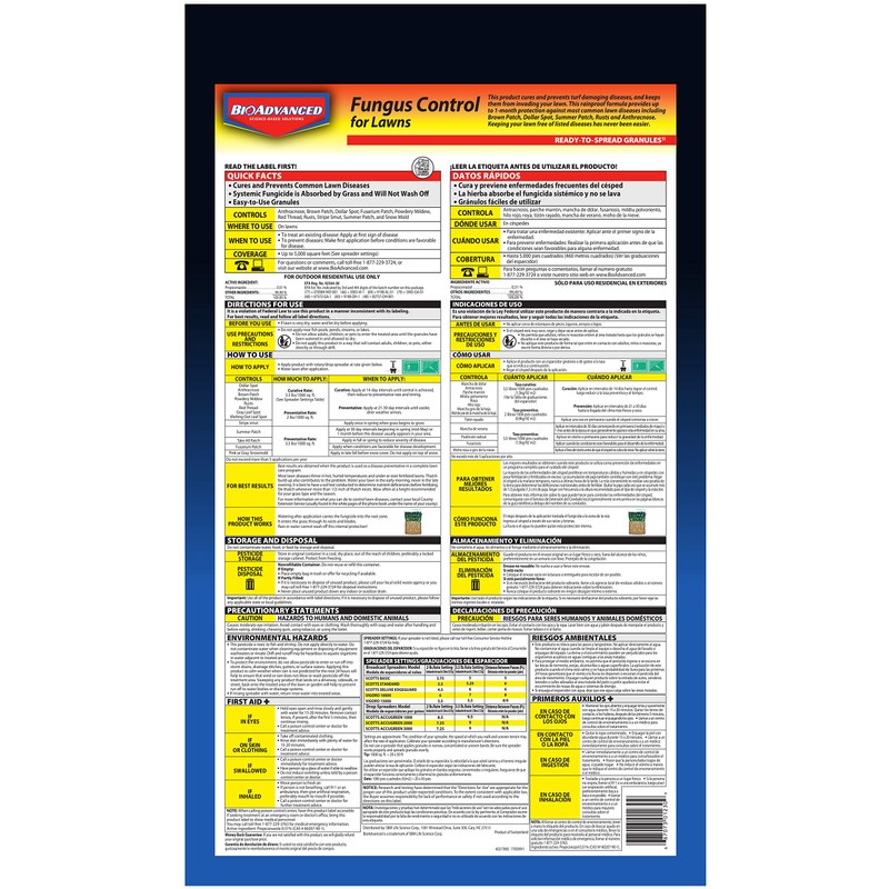 BioAdvanced Fungus Control for Lawns, Granules, 10 lb