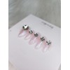 V Cut Stone Point Nail Tips - Short Round /
