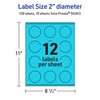Avery Printable Round Labels with Sure Feed Technology, 2" Diameter,