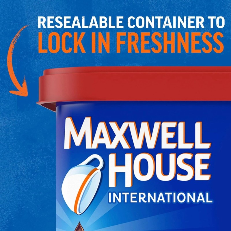 Maxwell House International Vanilla Caramel Latte Café-Style Instant Coffee