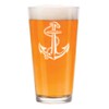 16 oz Beer Pint Glass Anchor with Rope