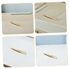 Beavorty 2pcs Stainless Steel Eyebrow Tweezers Precision Eyebrow Trimming Tweezers
