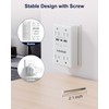 kakahigh Wall Outlet Extender with Screw 8 Way Outlets with