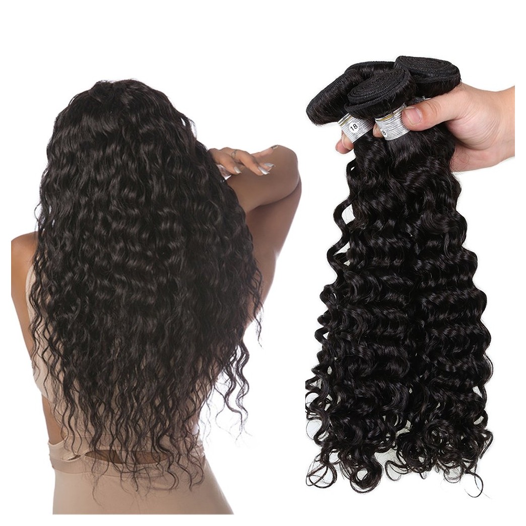 Hannah Queen Hair Brazilian Curly Hair Weave 3 Bundles (20 22 24,300g) Virgin Kinky Curly Human Hair Weave 8A 100% Unprocessed Hair Weft Extensions Natural Black Color