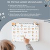 Montessori Children's Weekly Planner with Velcro Dots, Daily Plan with