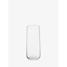 LSA International Market Clear Bud Vase 7”, Luxury Decorative Mouth Blown Glass Slim Flower Holder with Textured Base