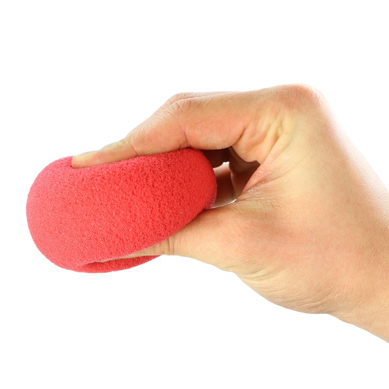 CanDo Memory Foam Ball 2.5 Inch, Red, Easy
