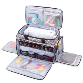 Luxja Sewing Machine Bag Sewing Machine Storage Bag with Removable Pad Carrying Bag for Sewing Machine and Accessories (Fits Most Standard Sewing Machines)